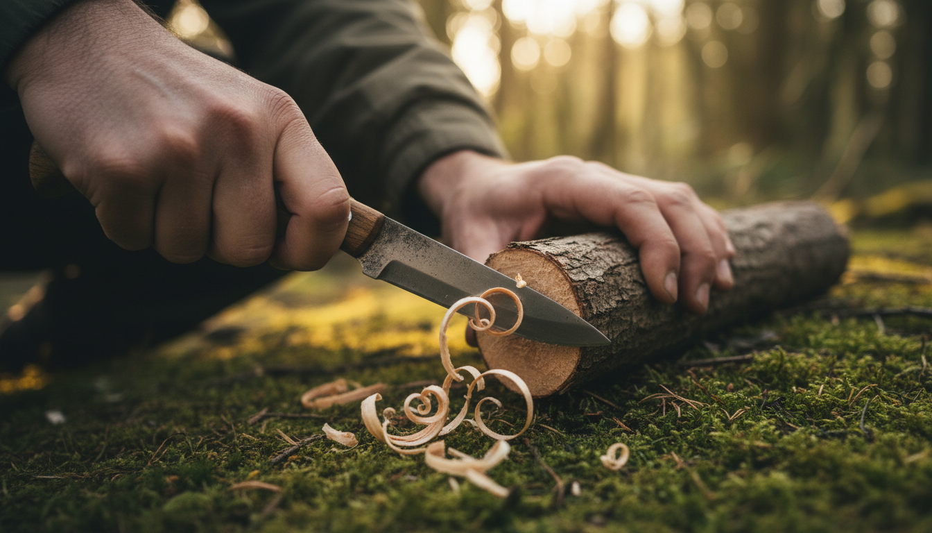 Bushcraft Knife Carving UK: The 3 Cuts That Actually Matter